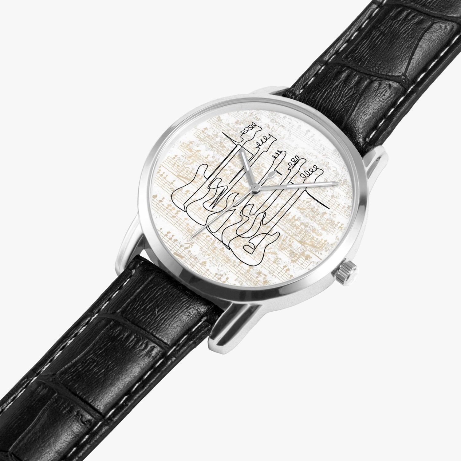 Bass Guitars | Wide Type Quartz Watch | Gift for Musician - Givtz Back