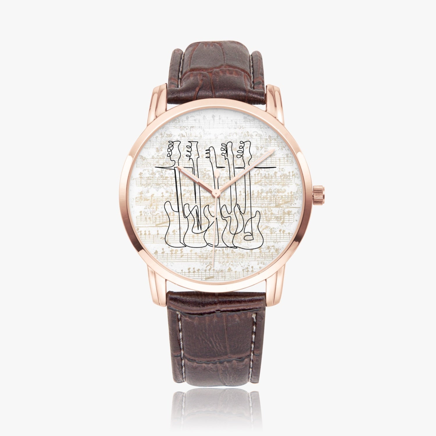Bass Guitars | Wide Type Quartz Watch | Gift for Musician - Givtz Back