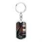 Worship Changes Everything | Electric Guitar Hollow | Dog Tag Keychain - Givtz Back