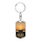 Worship Changes Everything | Acoustic Guitar Sunset | Dog Tag Keychain - Givtz Back
