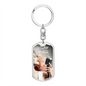 Worship Changes Everything | Female Singer with Mic | Dog Tag Keychain - Givtz Back
