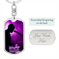 Worship Changes Everything | Guitarist and Mic | Dog Tag Keychain - Givtz Back