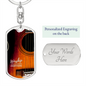 Worship Changes Everything | Acoustic Guitar Sunburst | Dog Tag Keychain - Givtz Back