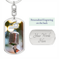 Worship Changes Everything | Microphone | Dog Tag Keychain - Givtz Back