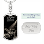 Worship Changes Everything | Drummer | Dog Tag Keychain - Givtz Back