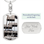 Worship Changes Everything | Bass Pickups | Dog Tag Keychain - Givtz Back