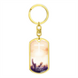 Worship YHWH | Raised Hands | Dog Tag Keychain - Givtz Back