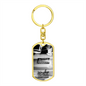 Worship Changes Everything | Electric Guitar Flame | Dog Tag Keychain - Givtz Back