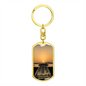 Worship Changes Everything | Acoustic Guitar Sunset | Dog Tag Keychain - Givtz Back