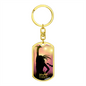 Worship YHWH | Female Singer Hand Raised | Dog Tag Keychain - Givtz Back