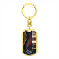 Worship Changes Everything | Electric Guitar Hollow | Dog Tag Keychain - Givtz Back