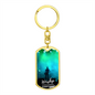 Worship Changes Everything | Electric Guitarist | Dog Tag Keychain - Givtz Back