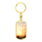 Worship YHWH | Cross | Dog Tag Keychain - Givtz Back
