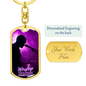 Worship Changes Everything | Guitarist and Mic | Dog Tag Keychain - Givtz Back