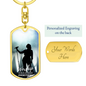 Worship Changes Everything | Female Singer On Stage | Dog Tag Keychain - Givtz Back