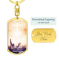 Worship Changes Everything | Raised Hands | Dog Tag Keychain - Givtz Back