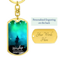 Worship Changes Everything | Electric Guitarist | Dog Tag Keychain - Givtz Back