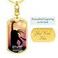 Worship Changes Everything | Female Singer Hand Raised | Dog Tag Keychain - Givtz Back