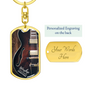 Worship Changes Everything | Electric Guitar Hollow | Dog Tag Keychain - Givtz Back