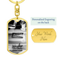 Worship Changes Everything | Electric Guitar Flame | Dog Tag Keychain - Givtz Back