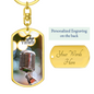 Worship YHWH | Microphone | Dog Tag Keychain - Givtz Back