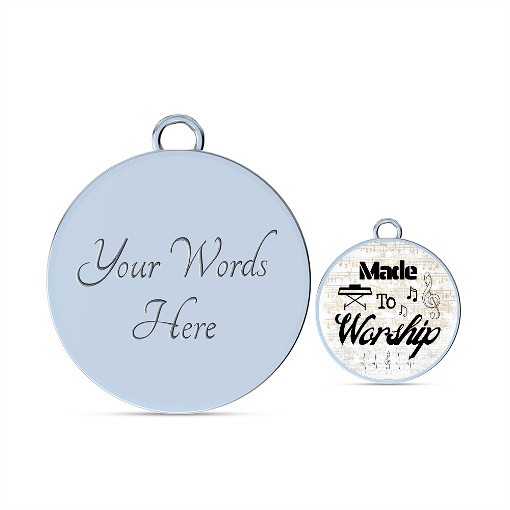 Made to Worship Gold Sheet Music | Bangle Circle Pendant | Piano | Gift for Pianist