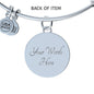 When Words Fail Bass Speaks | Bangle Circle Pendant - Givtz Back