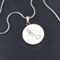 Trumpet Gold Stars | Circle Pendant Necklace | Gift for Trumpetist - Givtz Back