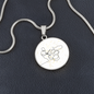 Drummer Music Notes | Circle Pendant Necklace | Gift for Drummer - Givtz Back