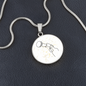 Microphone Music Notes | Circle Pendant Necklace | Gift for Singer - Givtz Back