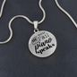 When Words Fail Piano Speaks | Necklace Circle Pendant Snake Chain - Givtz Back