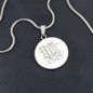 Bass Guitars Gold Stars | Circle Pendant Necklace | Gift for Bass Guitarist - Givtz Back