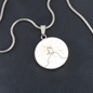 Music Notes Gold Stars | Circle Pendant Necklace | Gift for Musician - Givtz Back