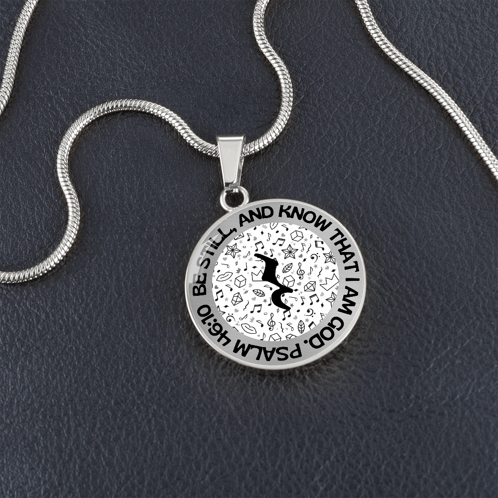 Be Still And Know | Music Rest | Music Background | Necklace Circle Pendant