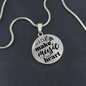 Sing & Make Music From The Heart | Necklace Circle Pendant Snake Chain - Givtz Back
