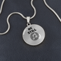 Be Still | Necklace Circle Pendant Snake Chain - Givtz Back