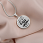 When Words Fail Bass Guitar Speaks | Necklace Circle Pendant Snake Chain - Givtz Back