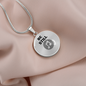 Be Still | Necklace Circle Pendant Snake Chain - Givtz Back