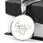 Drummer Music Notes | Circle Pendant Necklace | Gift for Drummer - Givtz Back