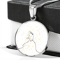 Music Notes | Circle Pendant Necklace | Gift for Musician - Givtz Back
