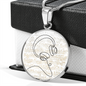 Head Phones Sheet Music | Circle Pendant Necklace | Gift for Music Lover - Givtz Back