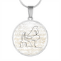 Grand Piano Sheet Music | Circle Pendant Necklace | Gift for Pianist - Givtz Back