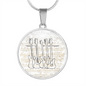 Bass Guitars Sheet Music | Circle Pendant Necklace | Gift for Bass Guitarist - Givtz Back