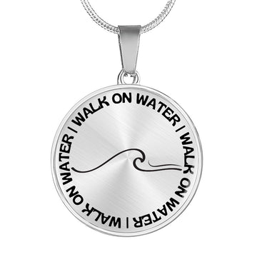 Walk On Water | Wave | Necklace Circle Pendant