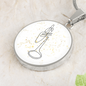 Trumpet Music Note | Circle Pendant Necklace | Gift for Trumpetist - Givtz Back