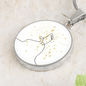 Music Notes Gold Stars | Circle Pendant Necklace | Gift for Musician - Givtz Back