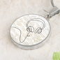 Head Phones Sheet Music | Circle Pendant Necklace | Gift for Music Lover - Givtz Back