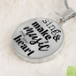 Sing & Make Music From The Heart | Necklace Circle Pendant Snake Chain - Givtz Back