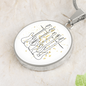 Bass Guitars Gold Stars | Circle Pendant Necklace | Gift for Bass Guitarist - Givtz Back