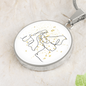 Grand Piano Gold Stars | Circle Pendant Necklace | Gift for Pianist - Givtz Back